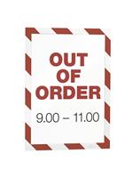 Durable Duraframe Magnetic Security ft A4, rood/wit, 5 stuks - thumbnail