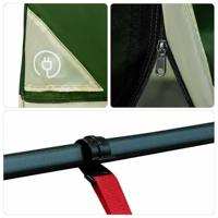 Tent met dak Anders Groen en Zwart - thumbnail