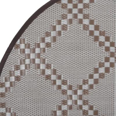 VidaXL Buitenkleed arakil ø160 cm polypropeen bruin VidaXL Buitenkleed arakil ø160 cm polypropeen bruin