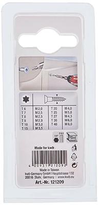 kwb 121209 TX-bit Aandrijving: 1/4 (6,3 mm) Uitvoering: TX TX 9 25 mm