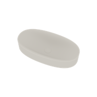 Wastafel Ideavit Colidcliff-70 Opbouw 70x35x12.5 cm Solid Surface Mat Wit - thumbnail