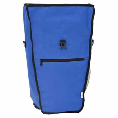 VidaXL Fietstas blauw 34 x 16 x 59 cm polyester VidaXL Fietstas blauw 34 x 16 x 59 cm polyester