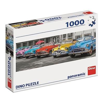 DinoToys Dino puzzel - panorama classic cars op cuba - 1000 stukjes