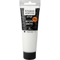 Creall Studio Acrylverf, dekkend, white (81), 120 ml/ 1 fles - thumbnail