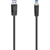 Hama 00200625 USB-kabel USB 3.2 Gen1 USB-A stekker, USB-B stekker 1.50 m Zwart - thumbnail