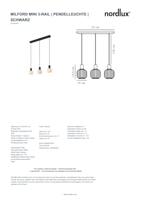 Hanglamp glas eettafel &apos;Milford&apos; 3 bollen opaal 52 cm - thumbnail
