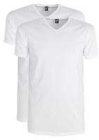 Alan Red T-Shirt V-Hals Oklahoma White (Two pack ) - thumbnail