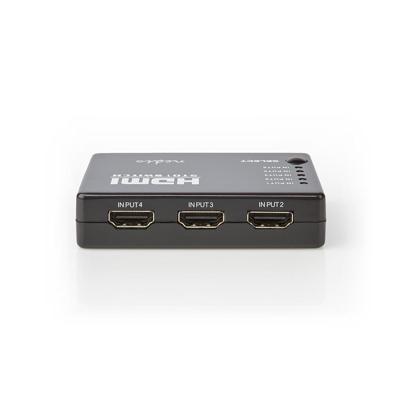 HDMI-schakelaar | 5 poorten | 5x HDMI-ingang | 1x HDMI-uitgang | 1080p | ABS | antraciet | doos HDMI-schakelaar | 5 poorten | 5x HDMI-ingang | 1x HDMI-uitgang | 1080p | ABS | antraciet | doos