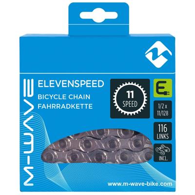 M-Wave (kmc) ketting e-bike 11 speed 116 links zilver M-Wave (kmc) ketting e-bike 11 speed 116 links zilver