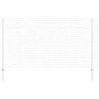 VidaXL Hek met paal zilver 1,4 x 10 m staal - thumbnail