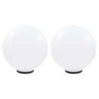 VidaXL Led-bollampen 2 st rond 50 cm pmma - thumbnail