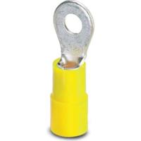 Phoenix Contact 3240028 Ringkabelschoen Dwarsdoorsnede (max.): 6 mm² Schachtdiameter: 5.30 mm Deels geïsoleerd Geel 50 stuk(s) - thumbnail