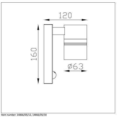 Lucide ARNE-LED IR - Wandspot / Wandlamp Binnen/Buiten - Ø 6,3 cm - LED - GU10 - 1x5W 2700K - IP44 - Beweging & dag/nacht sensor - Zwart