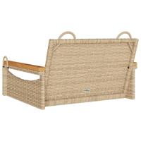 Schommelbank 63x62x40 cm poly rattan beige - thumbnail