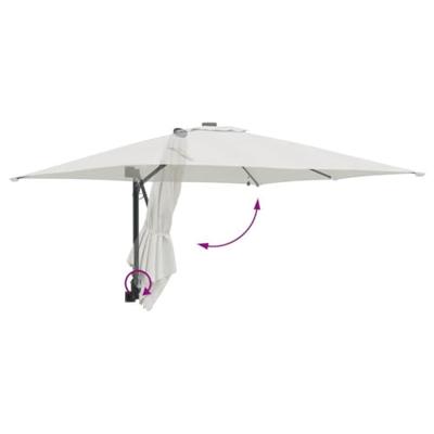 Tuinparasol Zand 248.5 x 247.5 x 160 cm Stof