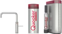 Quooker Fusion Square kokendwaterkraan - draaibare uitloop - PRO3 incl. Cube reservoir - Warm / kokend / bruisend / gefilterd water - RVS 3FSRVS-CUBE - thumbnail