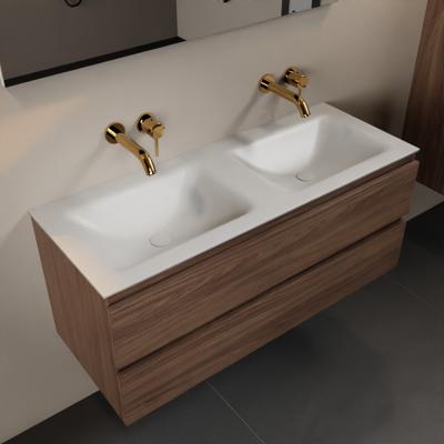 MONDIAZ AIVY 120cm badmeubel Mocha, wastafel Talc solid surface dubbel zonder kraangat met spiegel (AI-351651TALC-NO - AI-M120MODU - AI-S120X73) MONDIAZ AIVY 120cm badmeubel Mocha, wastafel Talc solid surface dubbel zonder kraangat met spiegel (AI-351651TALC-NO - AI-M120MODU - AI-S120X73)