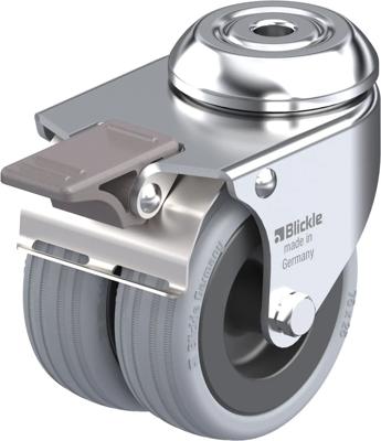 Blickle LMDA-VPA 75G-FI Dubbel zwenkwiel Wieldiameter: 75 mm Draagvermogen (max.): 100 kg 1 stuk(s)