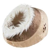 TRIXIE KATTENMAND IGLO MINOU BEIGE / BRUIN 41X30X50 CM - thumbnail