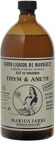 Marius Fabre Nature Marseille zeep tijm dille navul 1 Liter - thumbnail