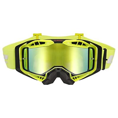 LS2 "aura pro" crossbril glasses aura pro black/neon yellow