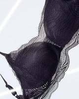 Lift Smart push up Bh zonder beugel - kanten Beugelloze bh met smalle bandjes - voorgevormd - thumbnail