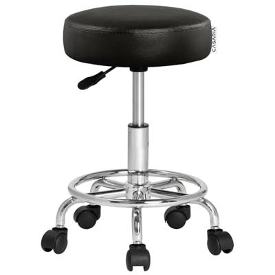 Casaria - Hoogte Verstelbaar Rolkruk 51- 65cm Zithoogte Zwart Casaria - Hoogte Verstelbaar Rolkruk 51- 65cm Zithoogte Zwart