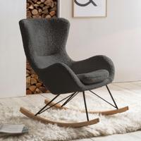 Artistiq Schommelstoel 'Teddy' kleur Grijs - thumbnail