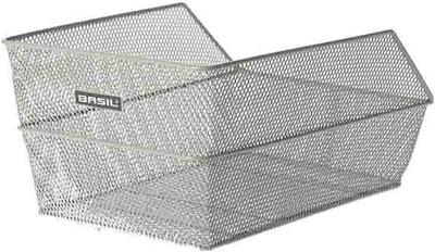 Basil cento - fietsmand - achterop - zilver