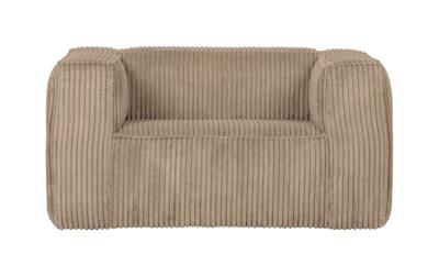 WOOOD Fauteuil 'Bean' Rib, kleur Travertin