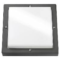 SG Lighting LED Bassi E27 grafiet vierkant 623180 buitenlamp 240x240x90mm - thumbnail