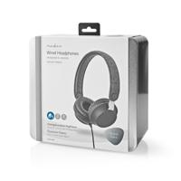 Nedis FSHP100AT Bedrade Koptelefoon Met Geweven Stof Bekleed On-ear Audiokabel 1,2 M Antraciet / Zwart - thumbnail