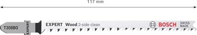 Bosch Accessoires Expert 'Wood 2-side clean' T 308 BO decoupeerzaagblad 5-delig - 1 stuk(s) - 2608900555 Bosch Accessoires Expert 'Wood 2-side clean' T 308 BO decoupeerzaagblad 5-delig - 1 stuk(s) - 2608900555