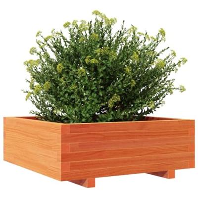 Plantenbak 70x70x26,5 cm massief grenenhout wasbruin Plantenbak 70x70x26,5 cm massief grenenhout wasbruin