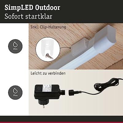 Paulmann SimpLED Outdoor Stripe 78906 LED-strip complete set Met connector (male) 24 V 5 m Warmwit 1 stuk(s) Paulmann SimpLED Outdoor Stripe 78906 LED-strip complete set Met connector (male) 24 V 5 m Warmwit 1 stuk(s)