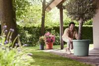 Elho bloempot Algarve Cilindro 58cm tijmgroen - thumbnail