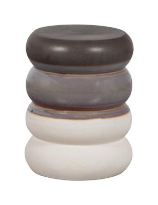 vtwonen Bijzettafel 'Bulb' Keramiek, kleur Grijs Melange