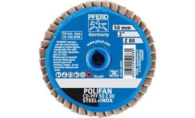 PFERD TOOLS 42719508 CD PFF 50 Z 80 Lamellenschijf Diameter 50 mm Legering op kobaltbasis, Brons, Titanium, Koper, Messing, RVS, Grijs/grauw sferoïdisch