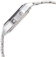 Casio A158WEA-1EF Horloge Retro Classic zilverkleurig-zwart - thumbnail