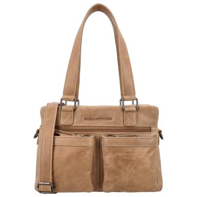 Hide & stitches porto handtas-Taupe