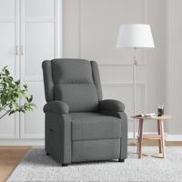 Fauteuil verstelbaar stof donkergrijs - thumbnail