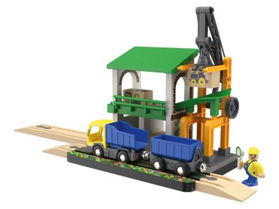 lupilu Houten treinset uitbreiding (Laadstation)