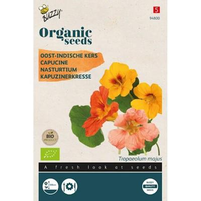 Zaden Organic Tropeaulum Oost-Indische kers enkelbl.(BIO) Buzzy - Buzzy