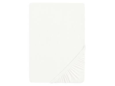 Biberna Jersey hoeslaken (Wit, 140-160 x 200 cm)