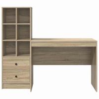 Bureau met lade 2 pcs Sonoma Eiken - thumbnail