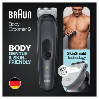 Braun Braun BG3340 Series 3 Bodygroomer Bodygroomer Zwart, Grijs