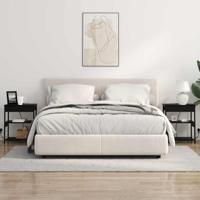 Nachtkastje 2 pcs Zwart eiken Bewerkt hout - thumbnail