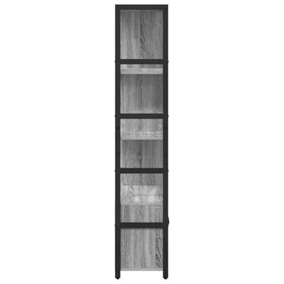 Boekenkast Grijs sonoma 80 x 30 x 155,5 cm Bewerkt hout - thumbnail