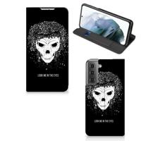 Mobiel BookCase Samsung Galaxy S21 FE Skull Hair - thumbnail