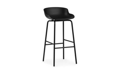 Normann Copenhagen Hyg barkruk H75 Black staal
